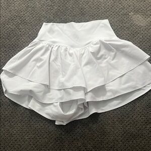 White Layered Butterfly Shorts
